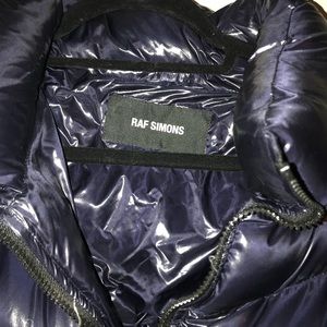 A huge puffer coat by raf Simons.